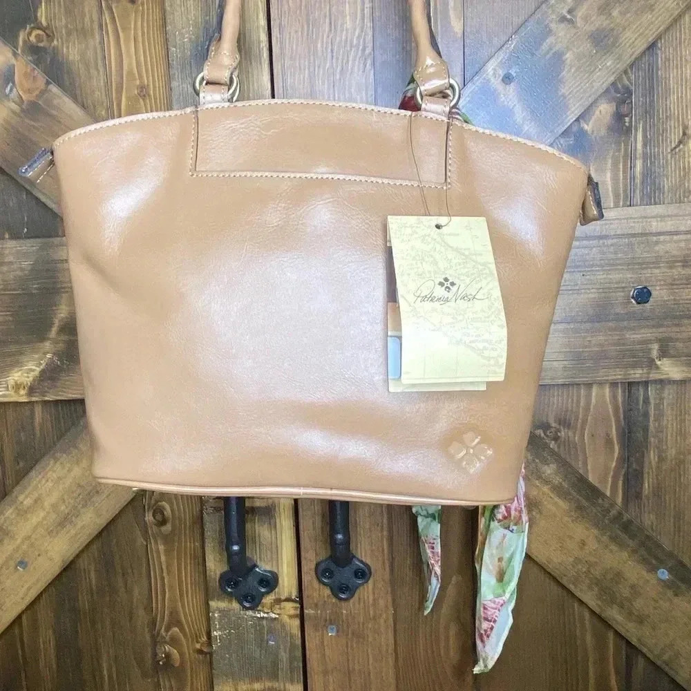 NEW Patricia Nash Zorita Seashell Scarf Satchel Bag - Picture 6 of 11